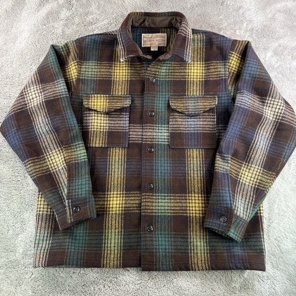 Filson Other - Filson Mackinaw Wool Cruiser Jacket Mens XL Brown Plaid USA Hunting Shirt Coat